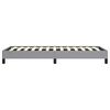 vidaXL Bed Frame Light Grey Polyester, Plywood, Engineered wood Twin XL