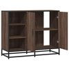 vidaXL Sideboard Brown Oak Engineered Wood and Metal Medium Storage