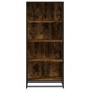 vidaXL Bookcase Smoked Oak Engineered wood Medium Bookshelf