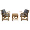 vidaXL Garden Lounge Set Natural wood Solid Acacia wood Large Seats Many