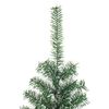 vidaXL Artificial Christmas Tree Green and white PET 59.1 in