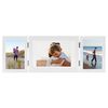 vidaXL Trifold Photo Frame White MDF and PS (polystyrene) Medium