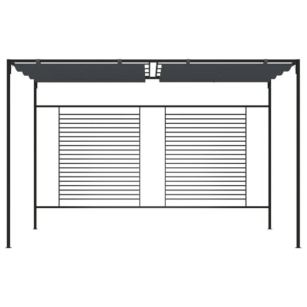 vidaXL Gazebo Retractable Gazebo Canopy Rectangular Contemporary