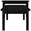 vidaXL Coffee Table Set Black Solid pine wood Medium Stackable