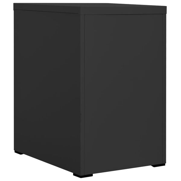 vidaXL Filing Cabinet Anthracite Steel Medium Anthracite Filing Cabinet