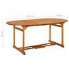 vidaXL Dining Table Various wood shades Solid Acacia Wood