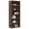 vidaXL Highboard Brown oak Engineered wood 27.6x16.1x72.8 in Highboard