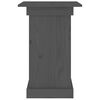 vidaXL Flower Stand Grey Solid Pine Wood Medium Flower Stand Square