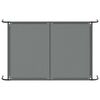 vidaXL Elevated Dog Bed Grey Textilene and powder-coated steel
