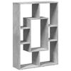 vidaXL Bookcase Concrete Grey Engineered Wood Medium Bookcase