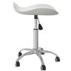 vidaXL Dining Chair White Faux leather, chrome steel Medium Dining Chair