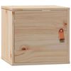 vidaXL Wall Cabinet Set of 2 Natural Pine Solid Pinewood Medium