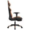 vidaXL Gaming Chair Black and Orange Faux leather, metal, plywood