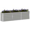 vidaXL Planter Light Grey 480 x 50 x 45 cm Galvanised Steel