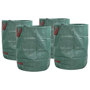 vidaXL Garden Waste Bags 4 pcs Green 25.98 x 25.98 x 32.87 in