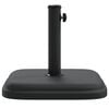vidaXL Umbrella Base Black Plastic and concrete base, iron tube
