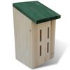vidaXL Butterfly House Natural wood and green Solid wood Small