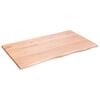 vidaXL Table Top Light Brown Solid Oak Wood 39.4 in x 23.6 in