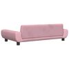 vidaXL Kids Sofa Pink 39.4x21.3x13.0" Velvet