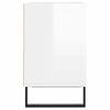 vidaXL TV Cabinet High gloss white Engineered wood Medium TV Cabinet