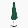 vidaXL Cantilever Garden Parasol Green Polyester Large Tiltable