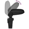 vidaXL Car Armrest Black 6.7"x12.6"x(14.6"-20.9") ABS