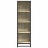 vidaXL Book Cabinet Sonoma oak Engineered wood, metal
