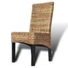 vidaXL Dining Chairs 6 pcs Abaca and Solid Mango Wood