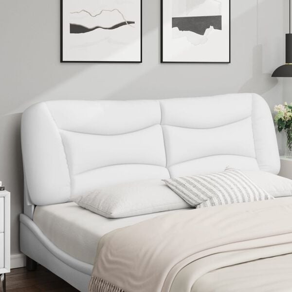 vidaXL Headboard Cushion White