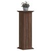 vidaXL Plant Stand Brown Oak Engineered Wood 12.9 in x 12.9 in x 39.4 in