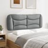 vidaXL Headboard Cushion Light Gray 100% Polyester 53.9 in wide