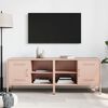 vidaXL TV Cabinet Set of 2 Pink Steel Medium TV Cabinet Rectangular