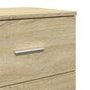 vidaXL Bedside Cabinet Set of 2 Sonoma Oak Engineered wood Medium