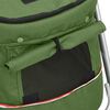 vidaXL Dog Stroller Green Linen fabric 39.4 x 19.3 x 37.8 in Foldable