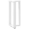 vidaXL Bar Table Leg White Powder-coated steel Medium Adjustable Feet