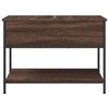 vidaXL Coffee Table Brown Oak 27.6"x19.7"x19.7" Engineered Wood and Metal