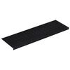 vidaXL Stair Tread Black Rubber 9.8 x 29.5 in Stair Tread Rectangular