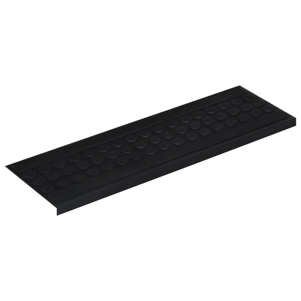 vidaXL Stair Tread Black Rubber 9.8 x 29.5 in Stair Tread Rectangular