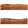 vidaXL Wall Shelf Set of 2 Varied wood grain Solid Acacia Wood Medium