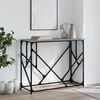 vidaXL Console Table Grey Sonoma Engineered Wood, Metal Medium