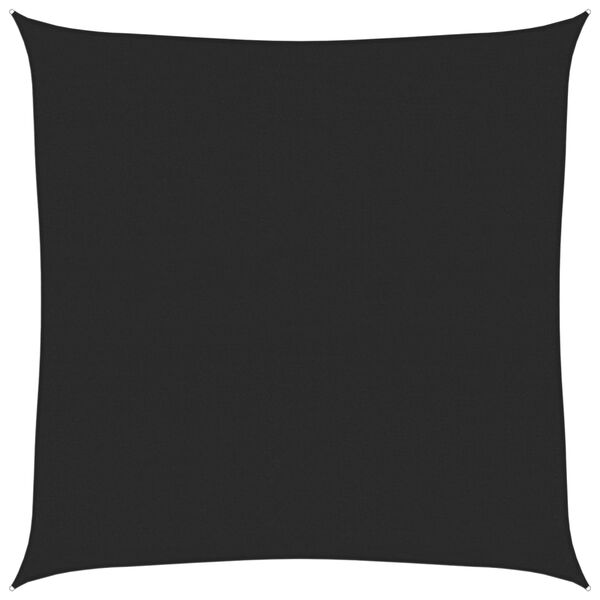 vidaXL Sunshade Sail 1.75 oz/ft&sup2; Black 16.4x16.4' HDPE