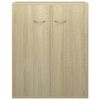 vidaXL Sideboard Sonoma oak Engineered wood 23.6 x 11.8 x 29.5 in