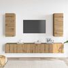 vidaXL TV Cabinet Set Set of 4 Artisan Oak Engineered Wood Large