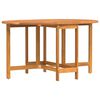 vidaXL Garden Table Brown 43.31 x 23.62 x 28.35 in Solid Acacia Wood
