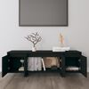 vidaXL TV Cabinet Black Engineered wood Medium Doors TV Cabinet