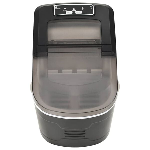vidaXL Ice Cube Maker Black 0.6 gal 33.1 lb / 24 h