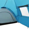 vidaXL Camping Igloo Tent 255.9x94.5x74.8" 8 Person Blue