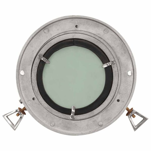 vidaXL Porthole Mirror Wall Hanging Ø9.1" Aluminum and Glass