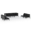 vidaXL Garden Lounge Set Dark Grey