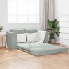 vidaXL Sofa Bed Light Grey 58.27 x 27.95 x 32.68 in Velvet